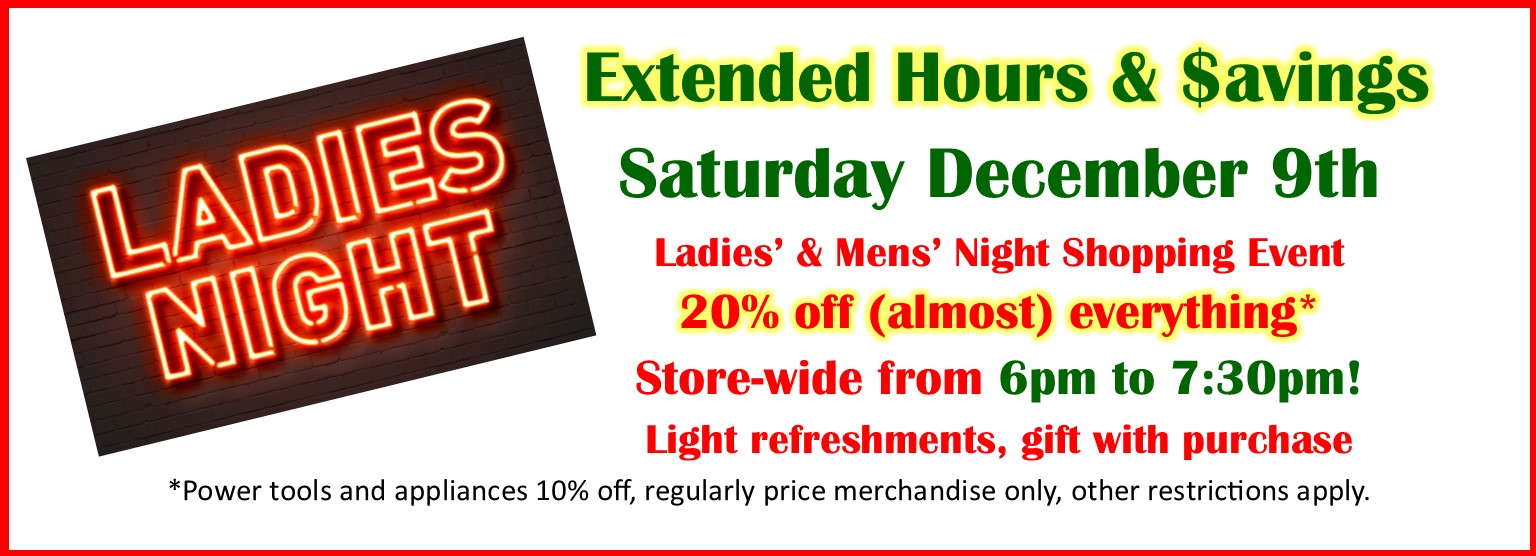 Ladies' Night December 9
