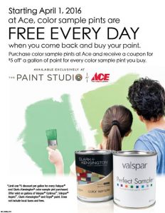 Free Sample Pints of Paint at Marin Ace