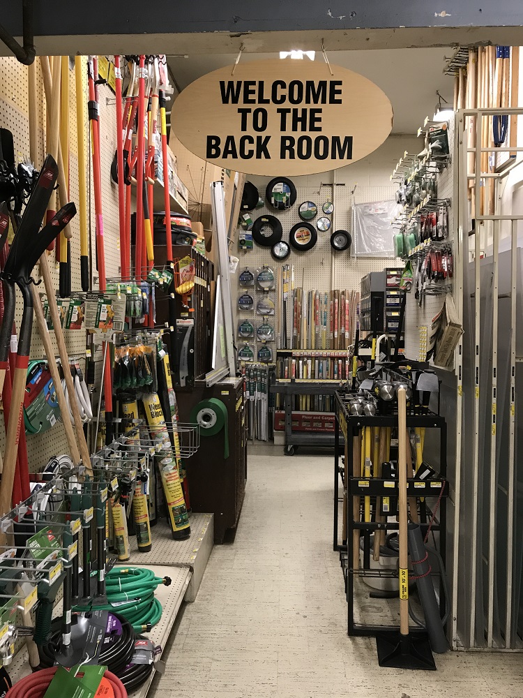 Welcome to the Back Room at Laurel Ace