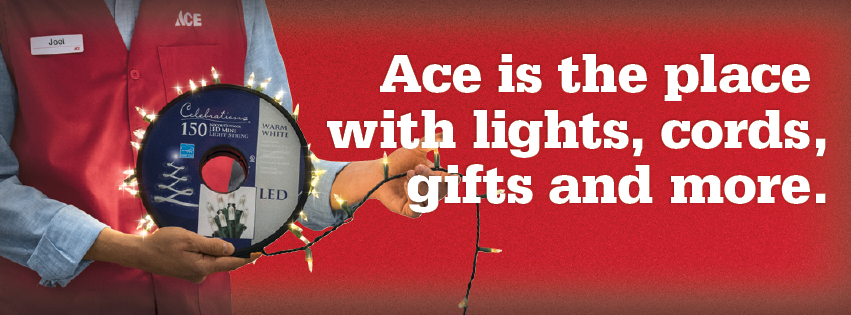 Laurel Ace has holiday lights