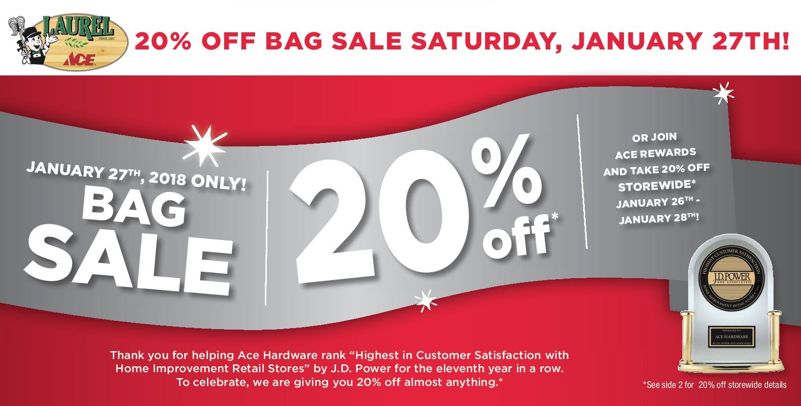 20% off Bag Sale Saturday