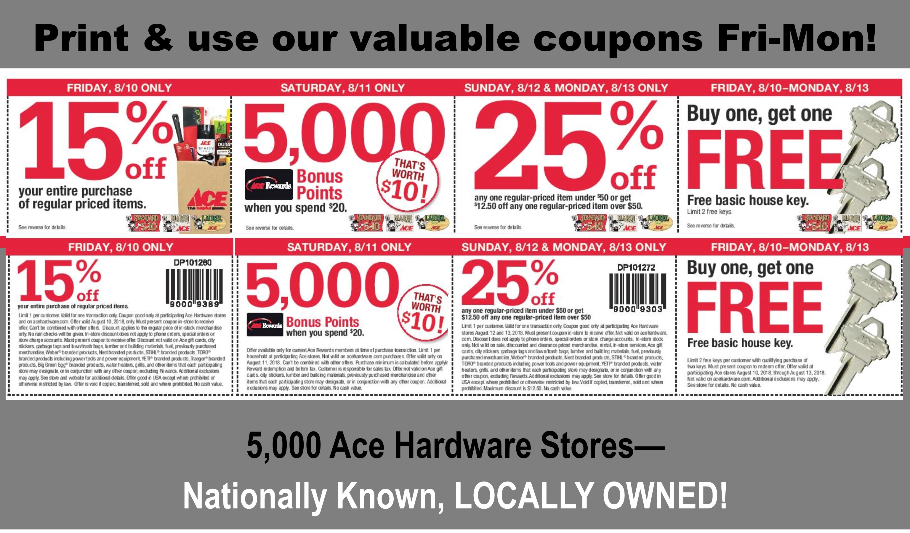5000 store sale coupons