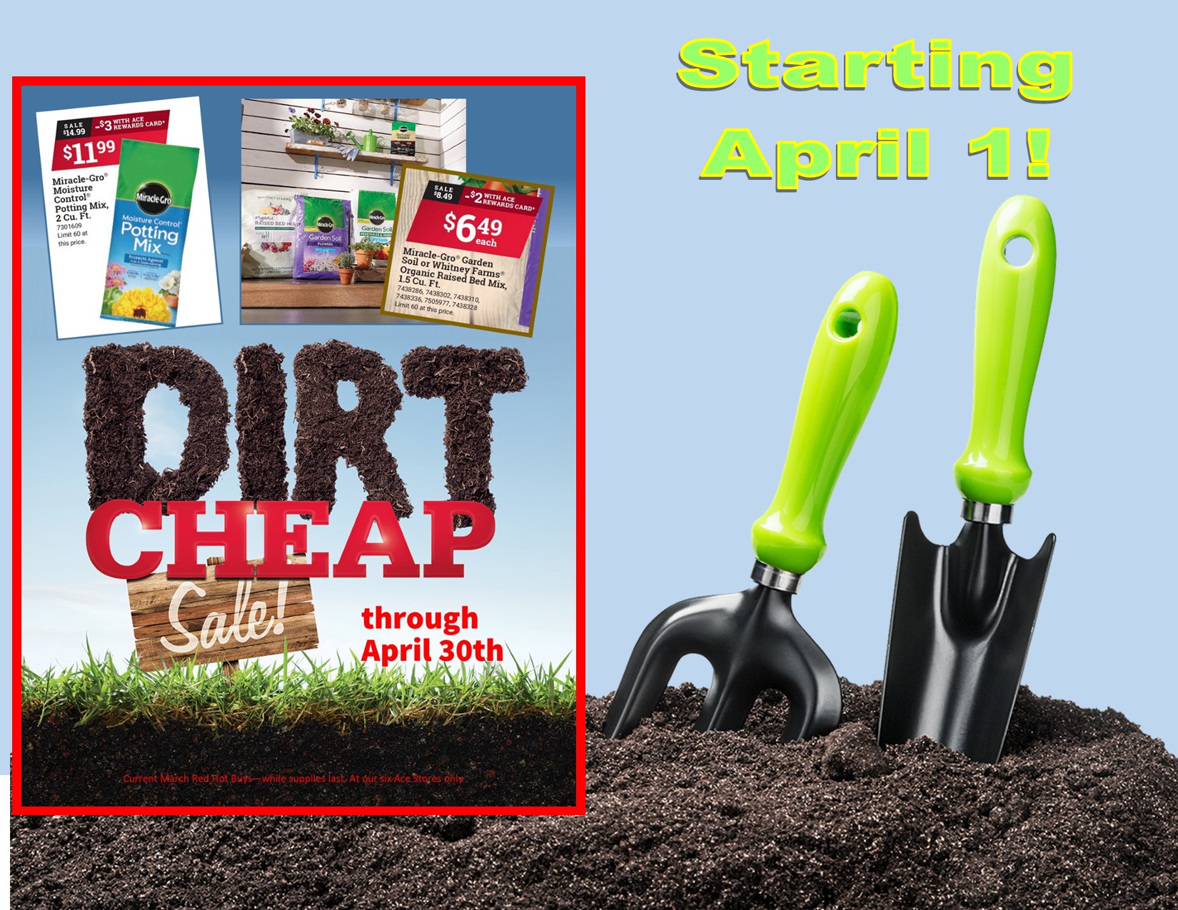 Dirt Cheap coming april 1