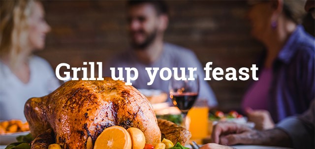 Grill Up Your Feast Thanksgiving Banner
